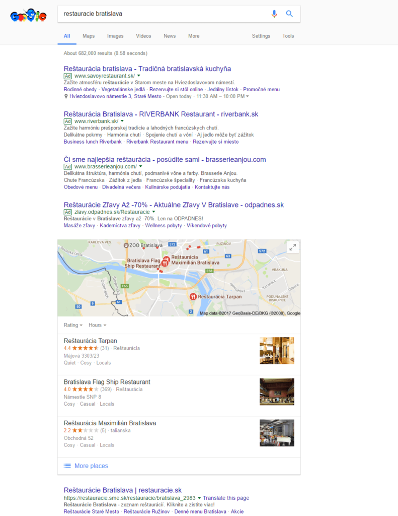 estauracie bratislava v Google Search