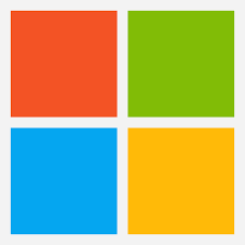 Logo Microsoftu obsahuje v štvorci štyri menšie štvorce červenej, zelenej, modrej a žltej farby