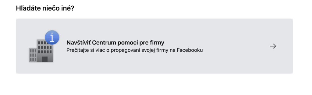 Navštíviť Centrum pomoci pre firmy