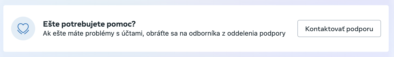 Kontaktovať podporu na FB