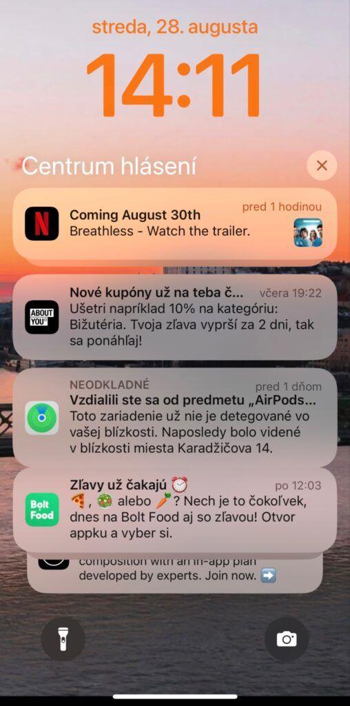 Notifikácie na smartfóne