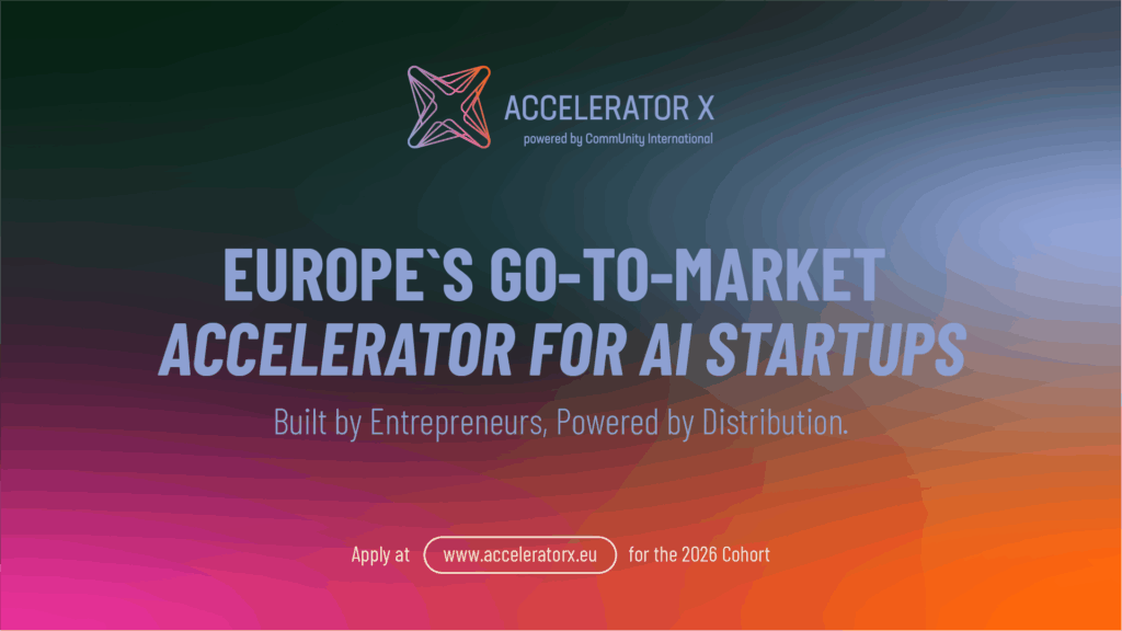 Sturtupový projekt AcceleratorX pre AI startupy