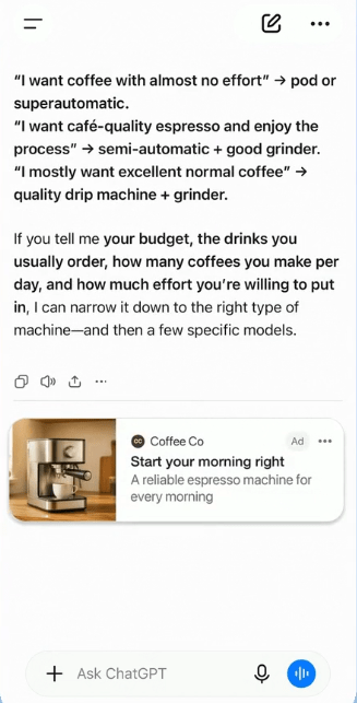ChatGPT Ads
